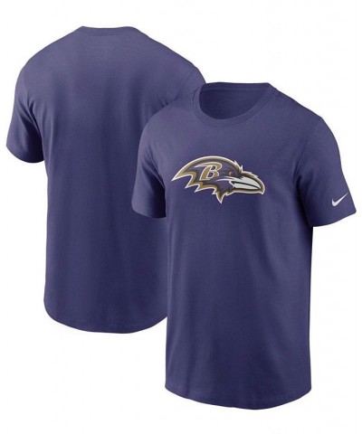 Men's Purple Baltimore Ravens Primary Logo T-shirt $26.09 T-Shirts