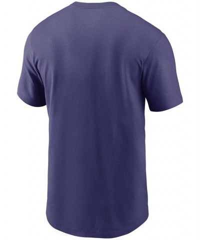 Men's Purple Baltimore Ravens Primary Logo T-shirt $26.09 T-Shirts