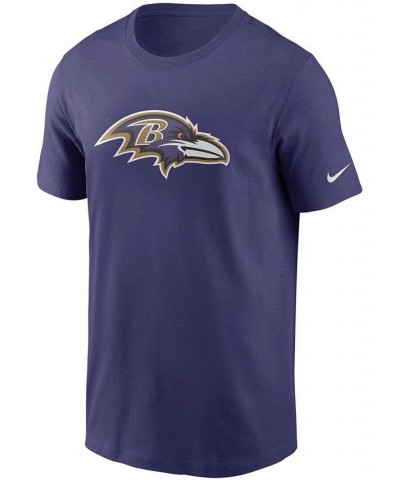 Men's Purple Baltimore Ravens Primary Logo T-shirt $26.09 T-Shirts