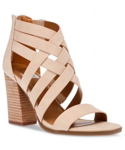 Women's Cluster Strappy City Sandals Tan/Beige $36.49 Shoes