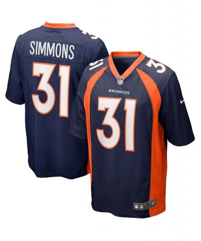 Men's Justin Simmons Navy Denver Broncos Alternate Game Jersey $60.20 Jersey