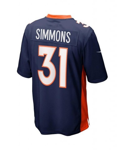 Men's Justin Simmons Navy Denver Broncos Alternate Game Jersey $60.20 Jersey