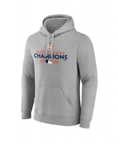 Men's Branded Heather Gray Houston Astros 2022 World Series Champions Logo Pullover Sweatshirt $41.65 Sweatshirt