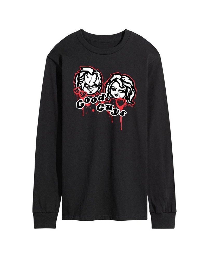 Men's Chucky Good Guys Long Sleeve T-shirt Black $23.10 T-Shirts