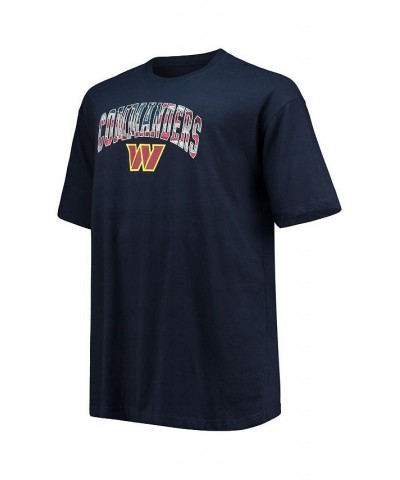 Men's Branded Navy Washington Commanders Big and Tall 4th of July Banner Wave T-shirt $18.90 T-Shirts