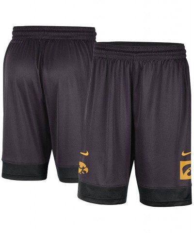 Men's Charcoal Iowa Hawkeyes Performance Fast Break Shorts $28.31 Shorts