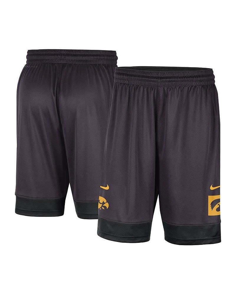 Men's Charcoal Iowa Hawkeyes Performance Fast Break Shorts $28.31 Shorts