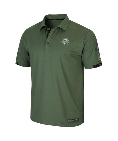 Men's Olive Marquette Golden Eagles OHT Military-Inspired Appreciation Echo Polo Shirt $31.19 Polo Shirts