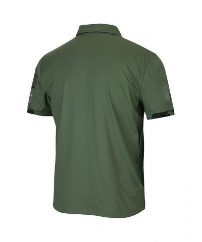 Men's Olive Marquette Golden Eagles OHT Military-Inspired Appreciation Echo Polo Shirt $31.19 Polo Shirts