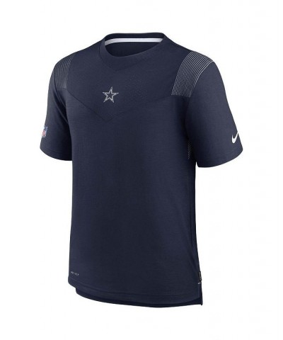 Men's Navy Dallas Cowboys Sideline Player UV Performance T-shirt $38.49 T-Shirts