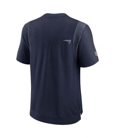 Men's Navy Dallas Cowboys Sideline Player UV Performance T-shirt $38.49 T-Shirts