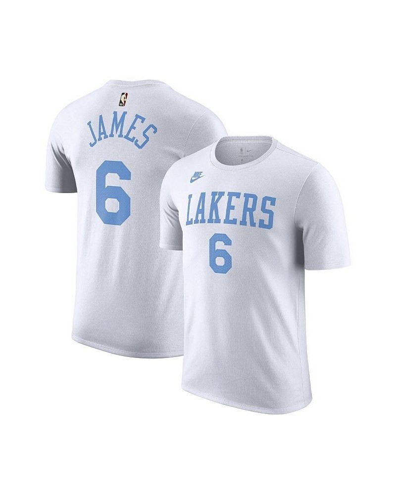 Men's LeBron James White Los Angeles Lakers 2022/23 Classic Edition Name and Number T-Shirt $16.56 T-Shirts