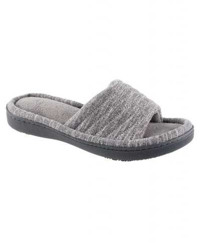 Isotoner Women's Space Knit Andrea Slide Slipper, Online Only Gray $12.98 Shoes