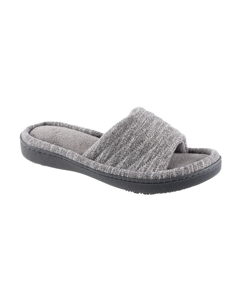 Isotoner Women's Space Knit Andrea Slide Slipper, Online Only Gray $12.98 Shoes