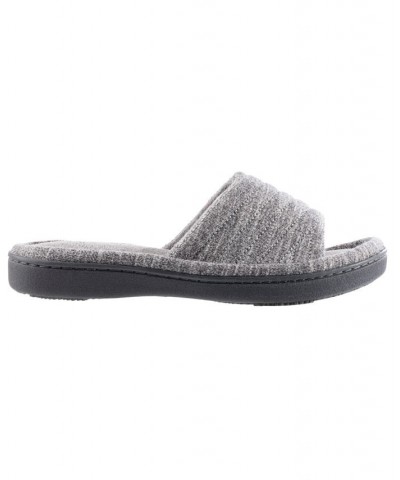 Isotoner Women's Space Knit Andrea Slide Slipper, Online Only Gray $12.98 Shoes