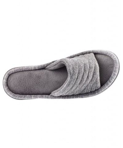 Isotoner Women's Space Knit Andrea Slide Slipper, Online Only Gray $12.98 Shoes