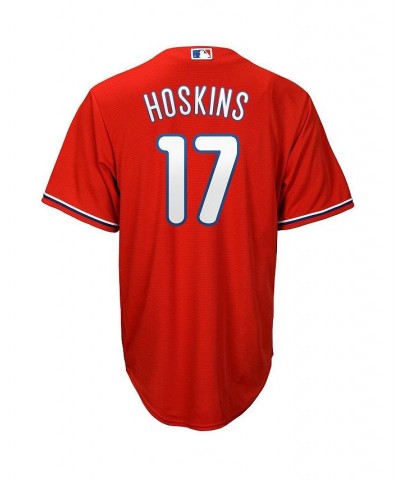 Men's Rhys Hoskins Red Philadelphia Phillies Big and Tall Replica Player Jersey $62.40 Jersey