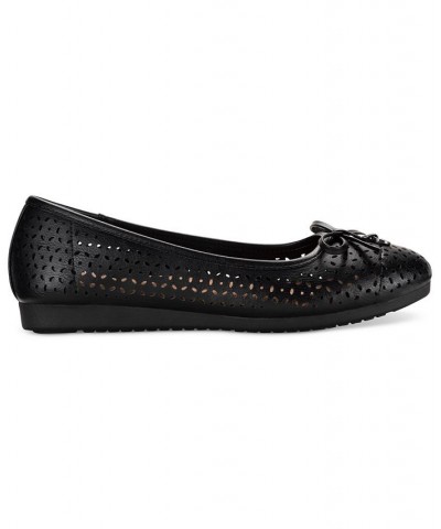 Odeysa Slip-On Perforated Ballet Flats Black $40.28 Shoes