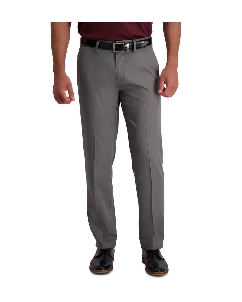 Men's Cool 18 Pro Straight-Fit 4-Way Stretch Moisture-Wicking Non-Iron Dress Pants Gray $22.55 Pants