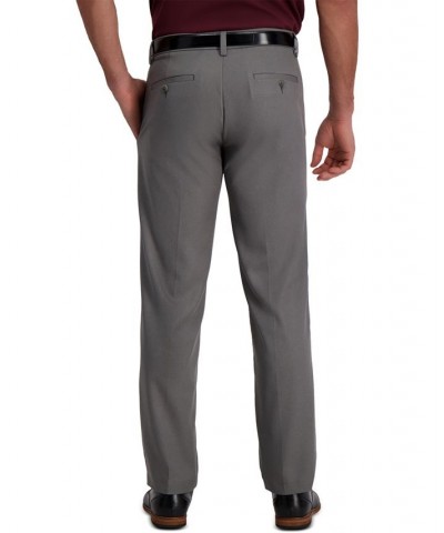 Men's Cool 18 Pro Straight-Fit 4-Way Stretch Moisture-Wicking Non-Iron Dress Pants Gray $22.55 Pants