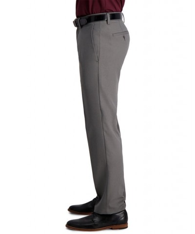 Men's Cool 18 Pro Straight-Fit 4-Way Stretch Moisture-Wicking Non-Iron Dress Pants Gray $22.55 Pants