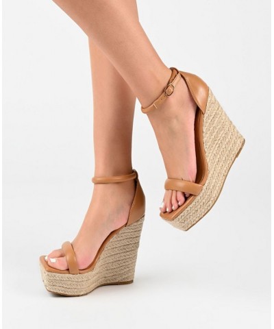 Women's Olesia Platform Wedge Sandals PD01 $39.60 Shoes