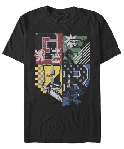 Men's House Crests Short Sleeve Crew T-shirt Black $17.50 T-Shirts