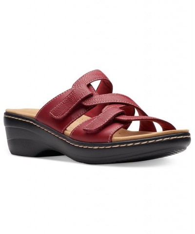 Women's Merliah Karli Slip-on Strappy Sandals Red $38.95 Shoes