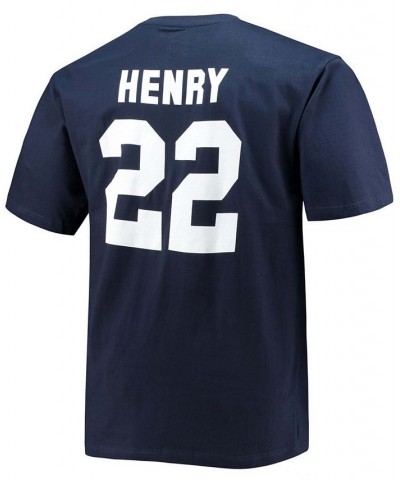 Men's Big and Tall Derrick Henry Navy Tennessee Titans Player Name Number T-shirt $17.22 T-Shirts