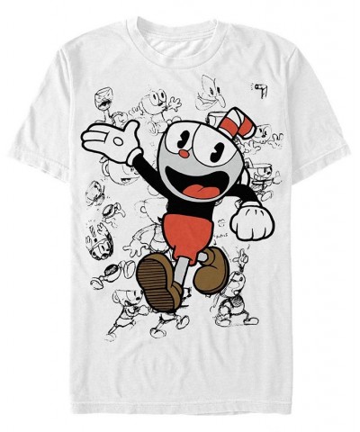 Men's Character Sketches Short Sleeve T- shirt White $19.94 T-Shirts