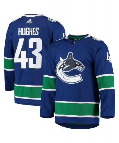 Men's Quinn Hughes Blue Vancouver Canucks Home Authentic Pro Player Jersey $84.00 Jersey