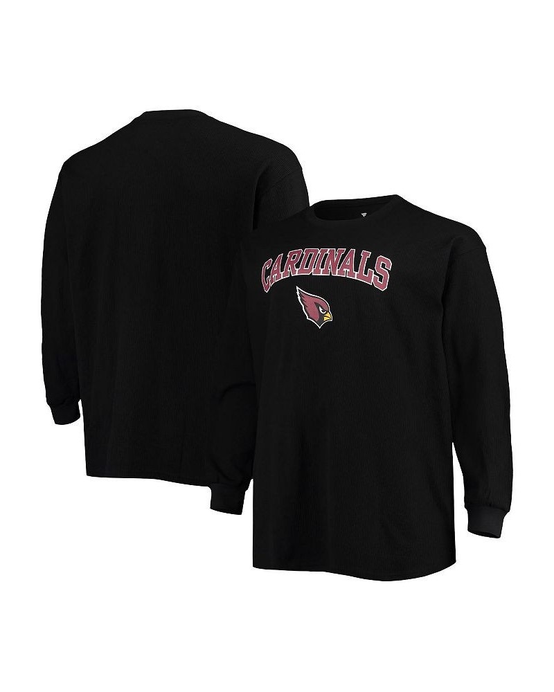 Men's Black Arizona Cardinals Big and Tall Thermal Long Sleeve T-shirt $33.63 T-Shirts