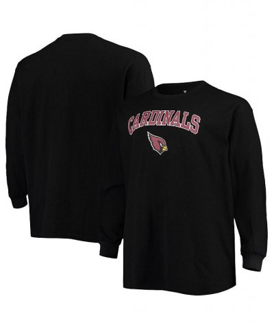 Men's Black Arizona Cardinals Big and Tall Thermal Long Sleeve T-shirt $33.63 T-Shirts