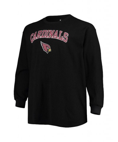 Men's Black Arizona Cardinals Big and Tall Thermal Long Sleeve T-shirt $33.63 T-Shirts