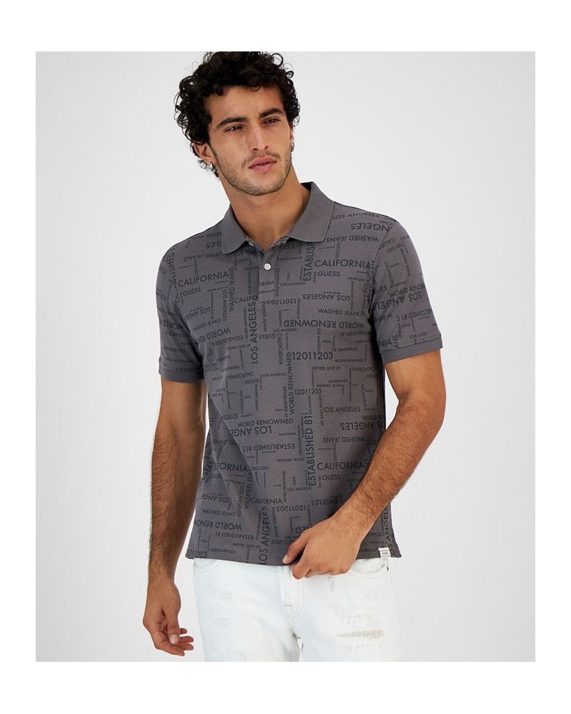 Men's Daran Logo-Print Polo Shirt Multi $22.52 Polo Shirts