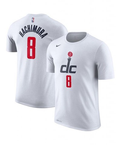 Men's Rui Hachimura White Washington Wizards Name and Number Alternate Logo Performance T-shirt $24.18 T-Shirts