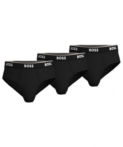 BOSS Men's 3-Pk. Solid Power Briefs Black $20.16 Underwear