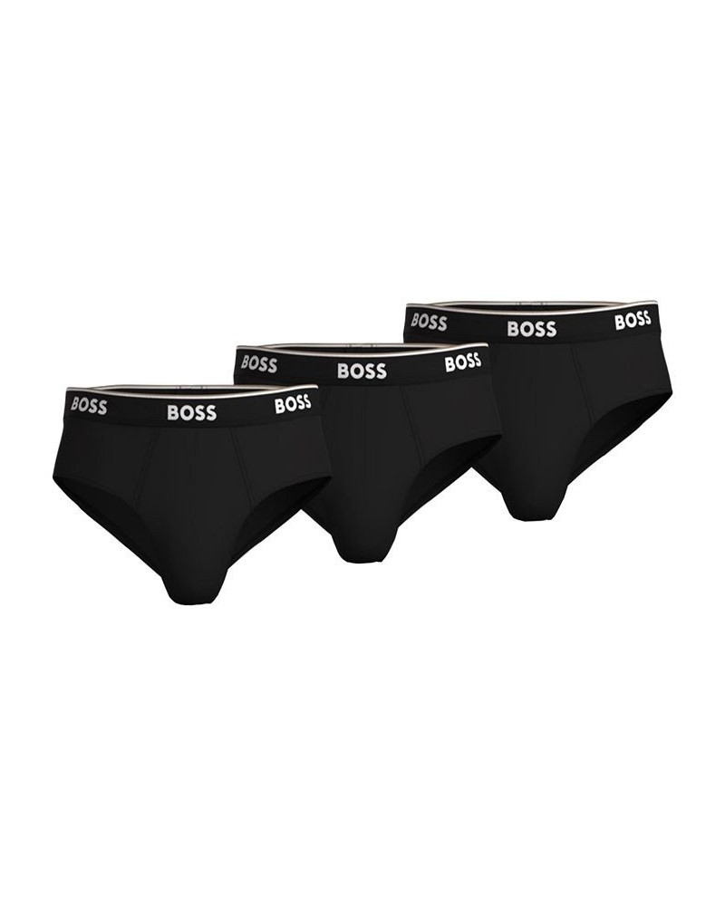 BOSS Men's 3-Pk. Solid Power Briefs Black $20.16 Underwear