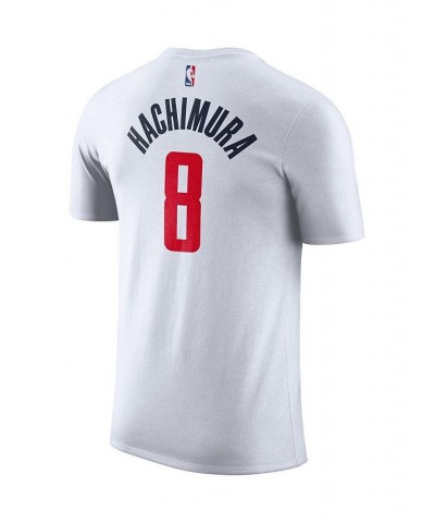 Men's Rui Hachimura White Washington Wizards Name and Number Alternate Logo Performance T-shirt $24.18 T-Shirts