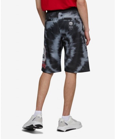 Men's Big and Tall Star Burst Fleece Drawstring Shorts Gray $29.00 Shorts