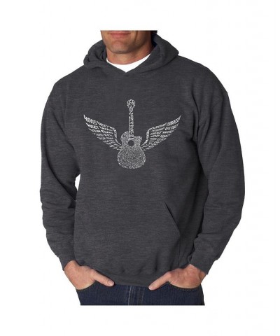 Men's Word Art Hooded Sweatshirt - Amazing Grace Gray $25.20 Sweatshirt