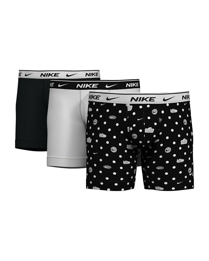 Men's 3-Pk. Dri-FIT Essential Cotton Stretch Boxer Briefs Sneaker Dot Print $27.30 Underwear