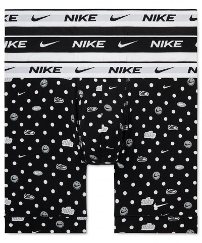 Men's 3-Pk. Dri-FIT Essential Cotton Stretch Boxer Briefs Sneaker Dot Print $27.30 Underwear