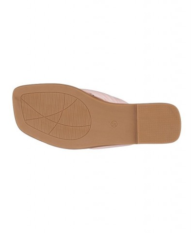 Women's Reid Flat Thong Sandals Pink $34.19 Shoes