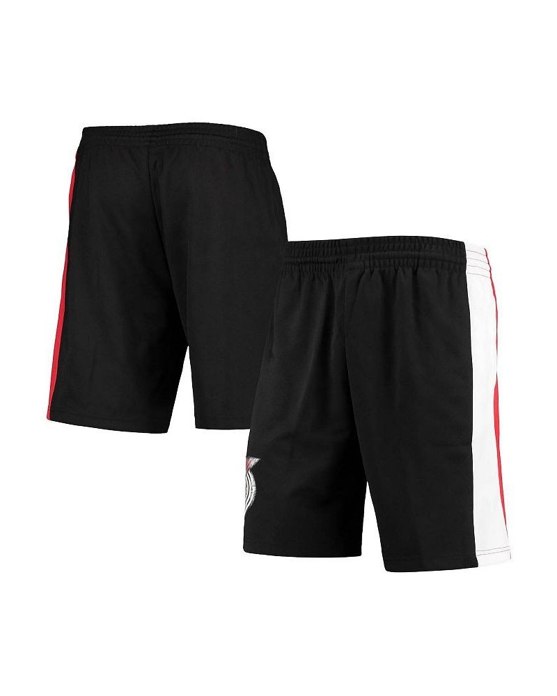 Men's Black Portland Trail Blazers Hardwood Classics 75th Anniversary Swingman Shorts $50.70 Shorts