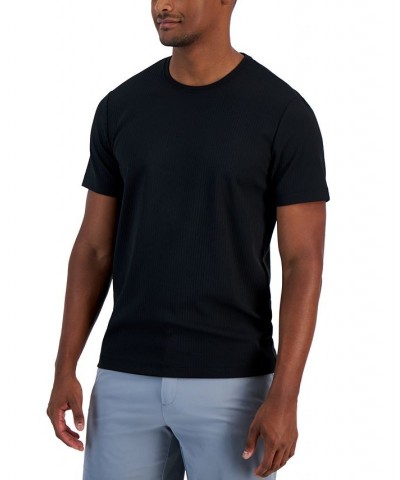 Men's Core Tech Solid Ribbed-Knit T-Shirt PD01 $10.56 T-Shirts