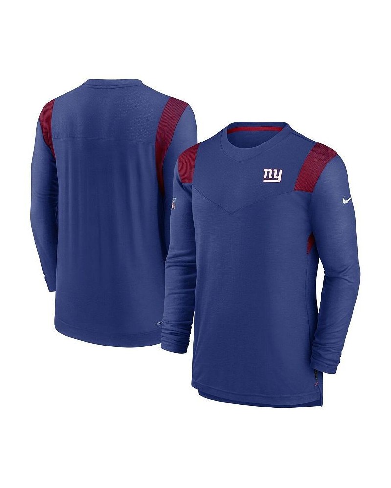 Men's Royal New York Giants Sideline Tonal Logo Performance Player Long Sleeve T-shirt $33.63 T-Shirts