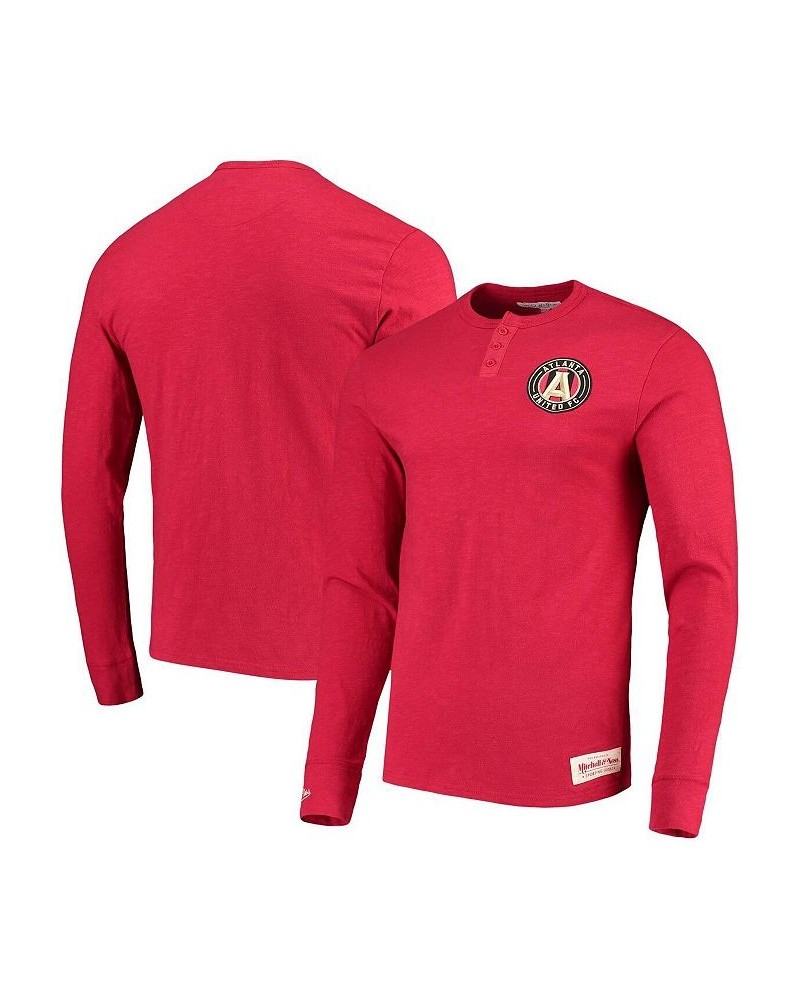 Men's Red Atlanta United FC First Round Pick Long Sleeve T-shirt $37.09 T-Shirts