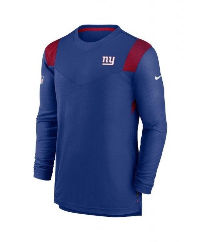 Men's Royal New York Giants Sideline Tonal Logo Performance Player Long Sleeve T-shirt $33.63 T-Shirts