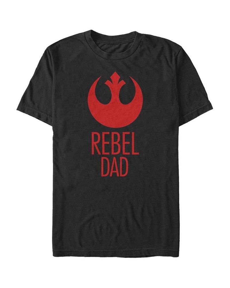 Men's Rebel Dad Short Sleeve Crew T-shirt Black $15.75 T-Shirts